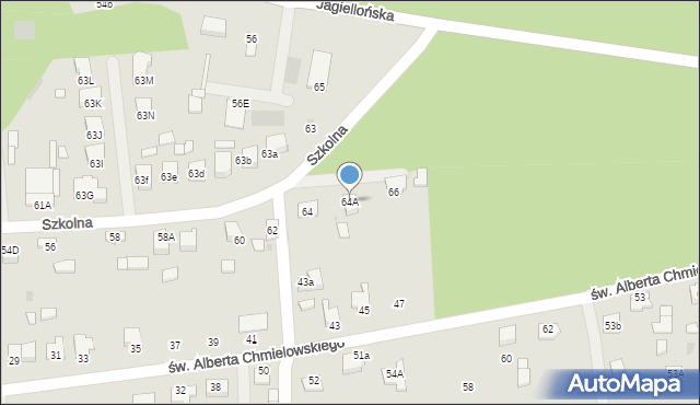 Dąbrowa Tarnowska, Szkolna, 64A, mapa Dąbrowa Tarnowska