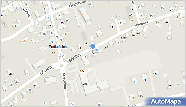 Dąbrowa Tarnowska, Szkolna, 6A, mapa Dąbrowa Tarnowska