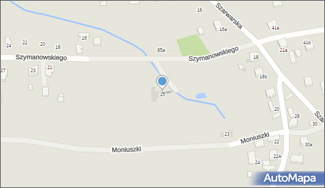 Dąbrowa Tarnowska, Szymanowskiego Karola, 15, mapa Dąbrowa Tarnowska