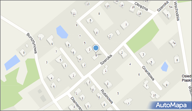 Dąbrówka, Szeroka, 4, mapa Dąbrówka