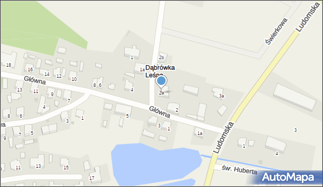 Dąbrówka Leśna, Szkolna, 2a, mapa Dąbrówka Leśna
