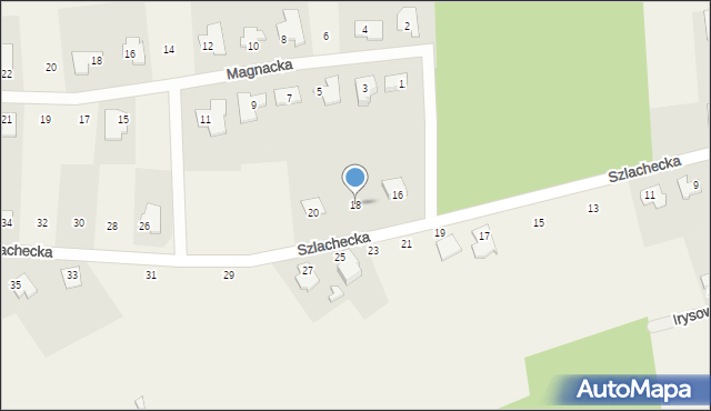 Dąbrówka Nowa, Szlachecka, 18, mapa Dąbrówka Nowa