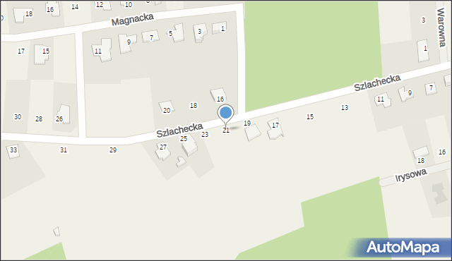 Dąbrówka Nowa, Szlachecka, 21, mapa Dąbrówka Nowa