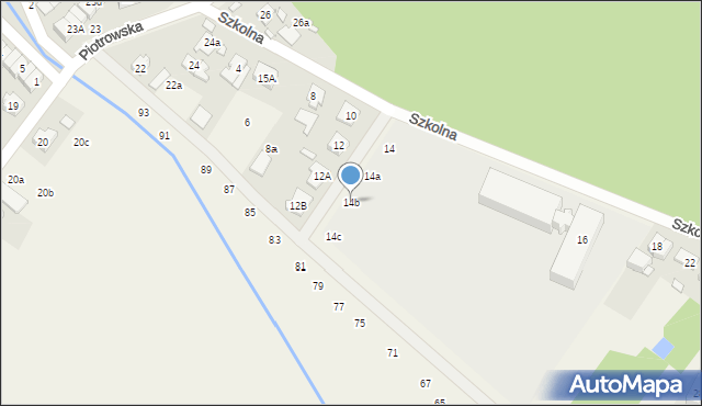 Daszewice, Szkolna, 14b, mapa Daszewice