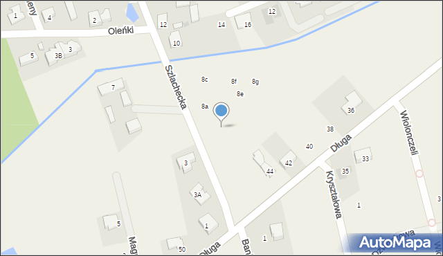Dawidy Bankowe, Szlachecka, 6b, mapa Dawidy Bankowe