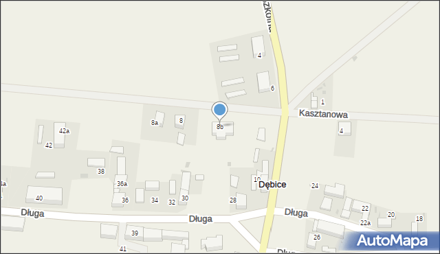 Dębice, Szkolna, 8b, mapa Dębice