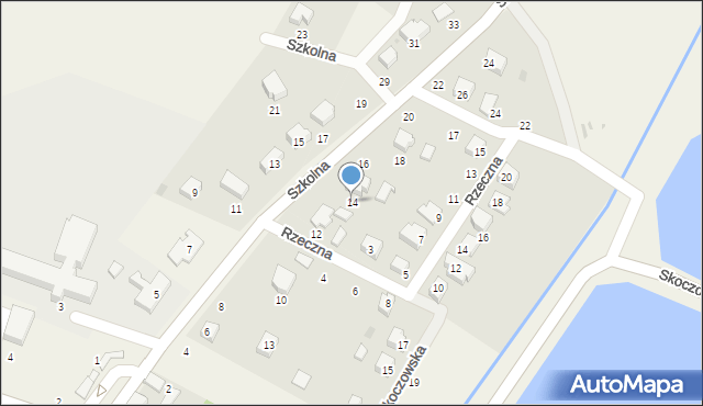 Dębowiec, Szkolna, 14, mapa Dębowiec