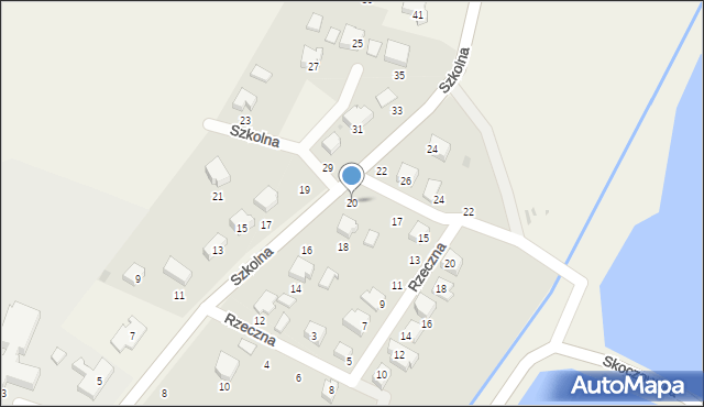 Dębowiec, Szkolna, 20, mapa Dębowiec