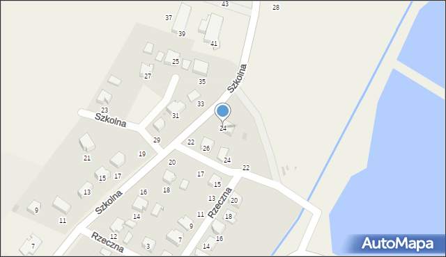 Dębowiec, Szkolna, 24, mapa Dębowiec