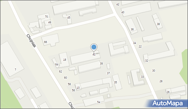 Długa Kościelna, Szczęśliwa, 41, mapa Długa Kościelna