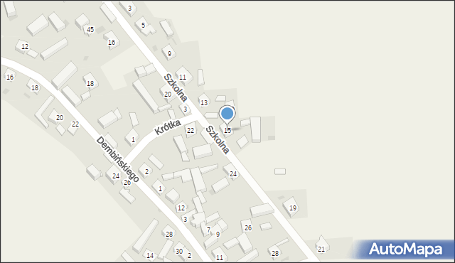 Dłużyna, Szkolna, 15, mapa Dłużyna