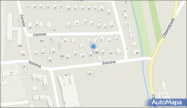 Dobczyce, Szkolna, 38, mapa Dobczyce