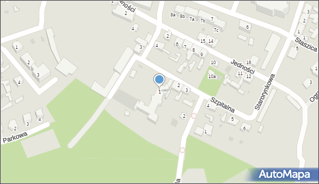 Dobiegniew, Szpitalna, 1, mapa Dobiegniew