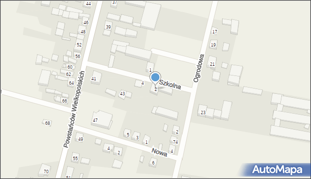 Dobieżyn, Szkolna, 2, mapa Dobieżyn