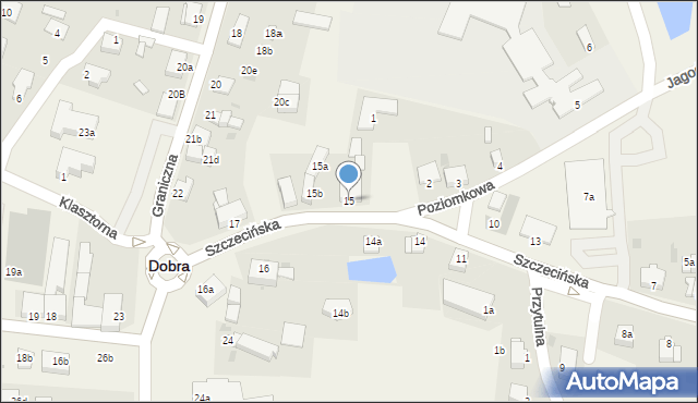 Dobra, Szczecińska, 15, mapa Dobra