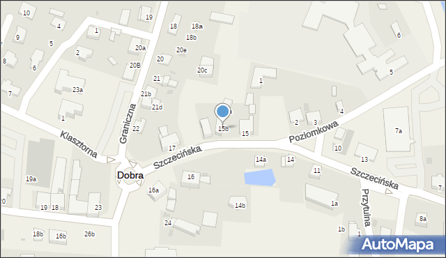 Dobra, Szczecińska, 15b, mapa Dobra
