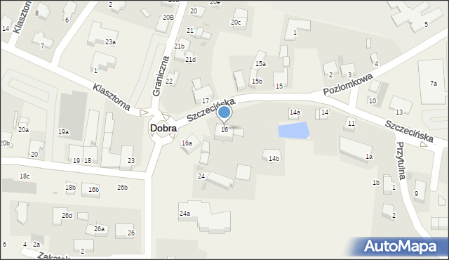 Dobra, Szczecińska, 16, mapa Dobra