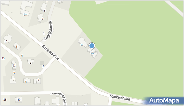 Dobra, Szczecińska, 1A, mapa Dobra