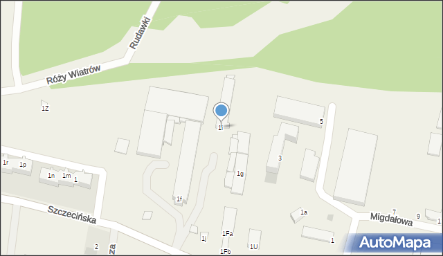 Dobra, Szczecińska, 1i, mapa Dobra