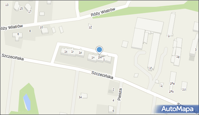 Dobra, Szczecińska, 1m, mapa Dobra