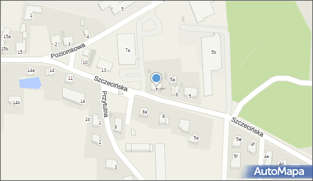 Dobra, Szczecińska, 7, mapa Dobra