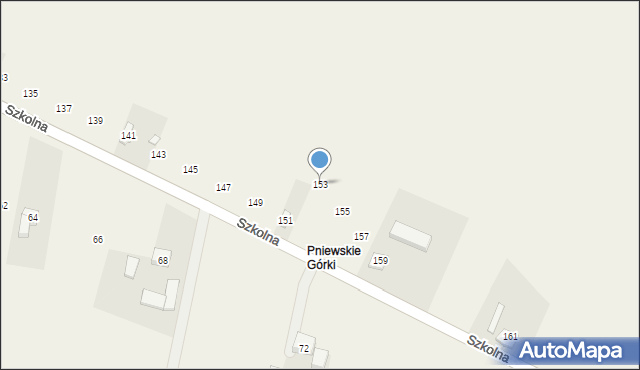 Dobrzelin, Szkolna, 153, mapa Dobrzelin