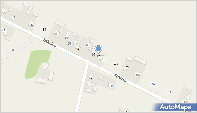 Dobrzelin, Szkolna, 97, mapa Dobrzelin