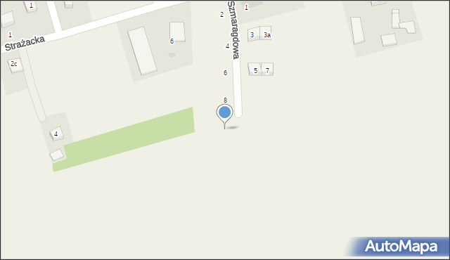 Dobrzewino, Szmaragdowa, 10, mapa Dobrzewino