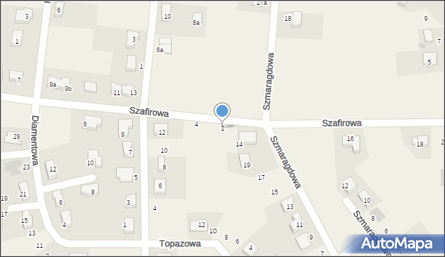 Dobrzykowice, Szafirowa, 2, mapa Dobrzykowice