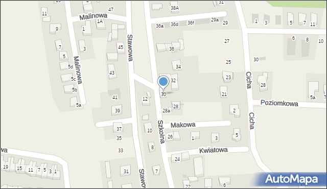 Dobrzykowice, Szkolna, 30, mapa Dobrzykowice