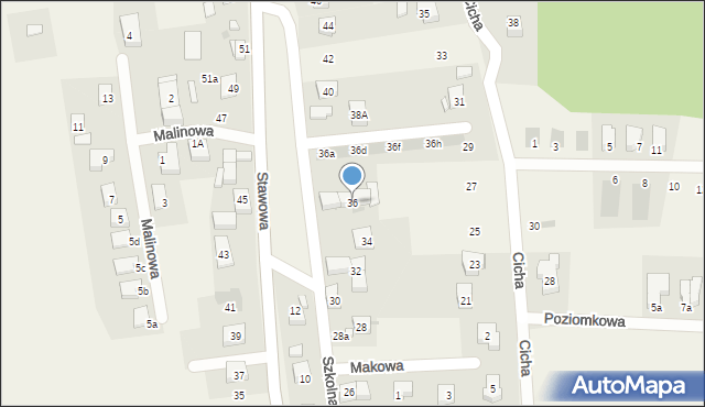 Dobrzykowice, Szkolna, 36, mapa Dobrzykowice