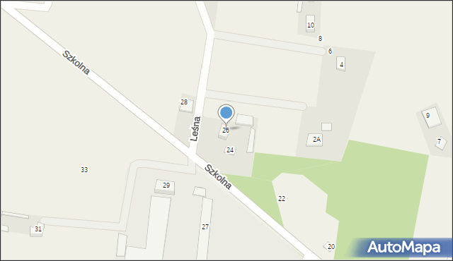 Dobrzyniewo Duże, Szkolna, 26, mapa Dobrzyniewo Duże