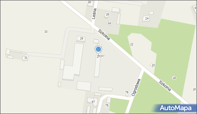 Dobrzyniewo Duże, Szkolna, 27, mapa Dobrzyniewo Duże