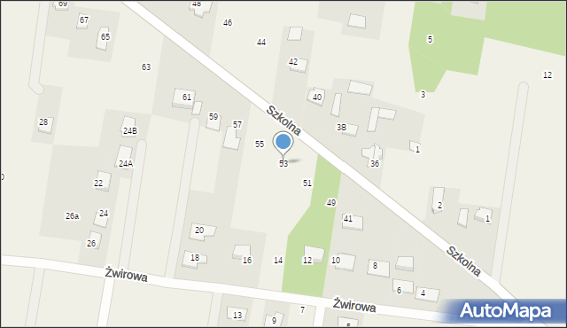 Dobrzyniewo Duże, Szkolna, 53, mapa Dobrzyniewo Duże