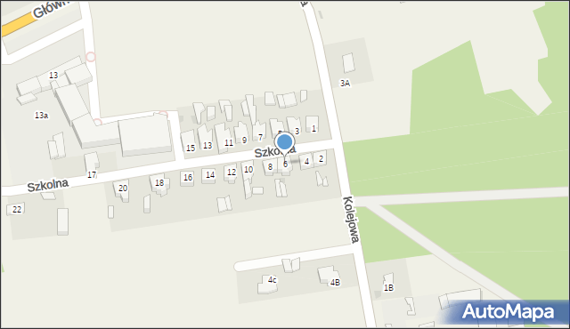 Domaniewice, Szkolna, 6, mapa Domaniewice