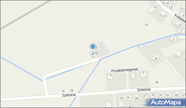 Dopiewiec, Szkolna, 32, mapa Dopiewiec