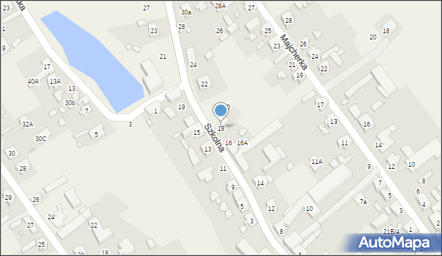 Dopiewo, Szkolna, 18, mapa Dopiewo