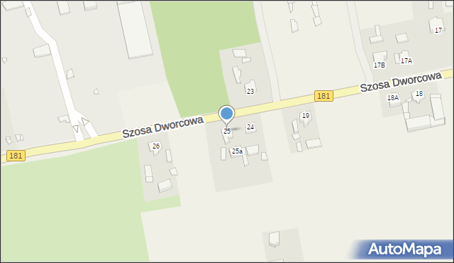 Drawski Młyn, Szosa Dworcowa, 25, mapa Drawski Młyn