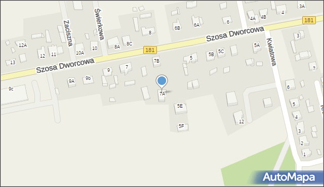 Drawski Młyn, Szosa Dworcowa, 7A, mapa Drawski Młyn