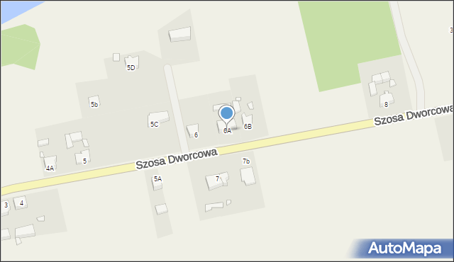 Drawsko, Szosa Dworcowa, 6A, mapa Drawsko