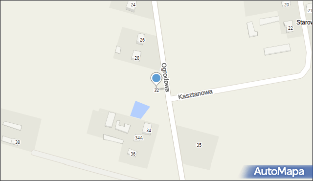 Drelów, Szkolna, 32, mapa Drelów