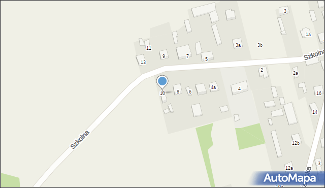 Dręszew, Szkolna, 10, mapa Dręszew