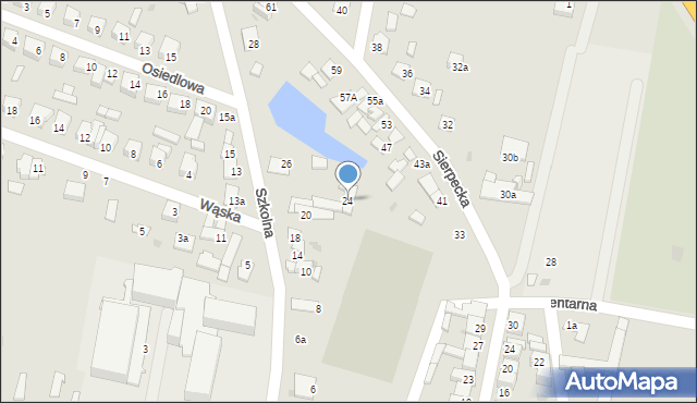 Drobin, Szkolna, 24, mapa Drobin