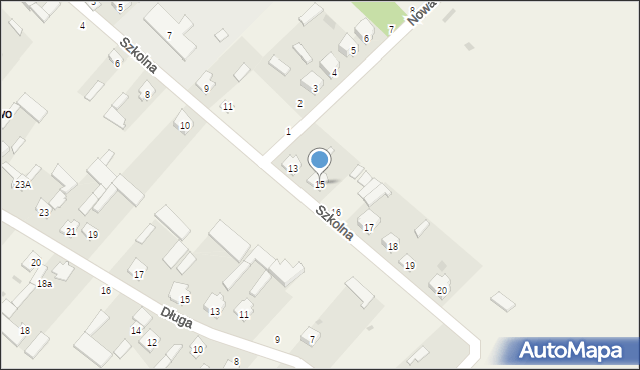 Drogoszewo, Szkolna, 15, mapa Drogoszewo