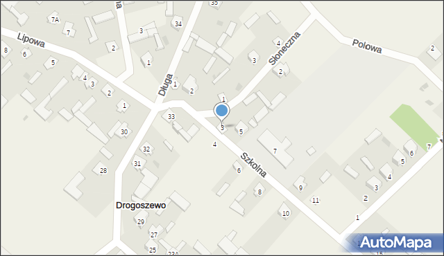 Drogoszewo, Szkolna, 3, mapa Drogoszewo