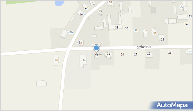 Drwęcz, Szkolna, 33, mapa Drwęcz