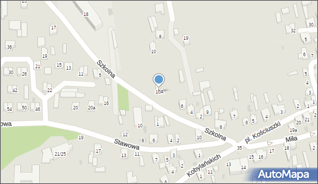 Drzewica, Szkolna, 10A, mapa Drzewica