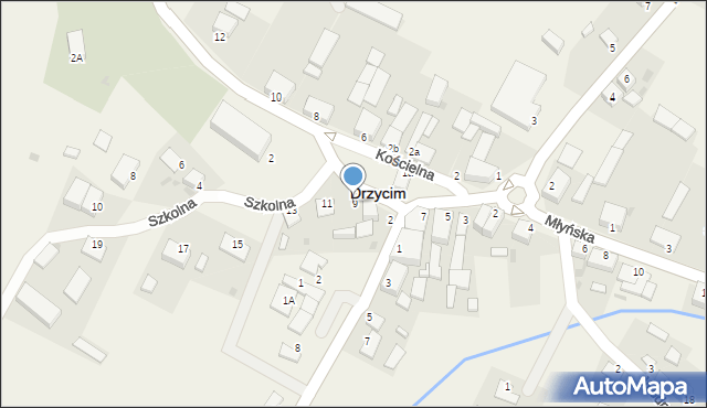 Drzycim, Szkolna, 9, mapa Drzycim