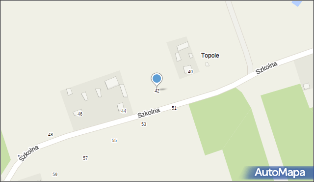 Dubeczno, Szkolna, 42, mapa Dubeczno