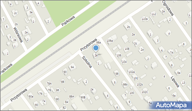 Duczki, Szkolna, 1a, mapa Duczki